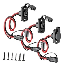  3PCS SAE Quick Connector Harness, 1FT 12AWG SAE Adapter Male Plug to Female 