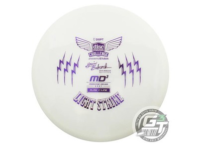 NEW DiscMania [BABCOCK] Glow C-Line MD3 178g White Purple Foil Midrange Disc