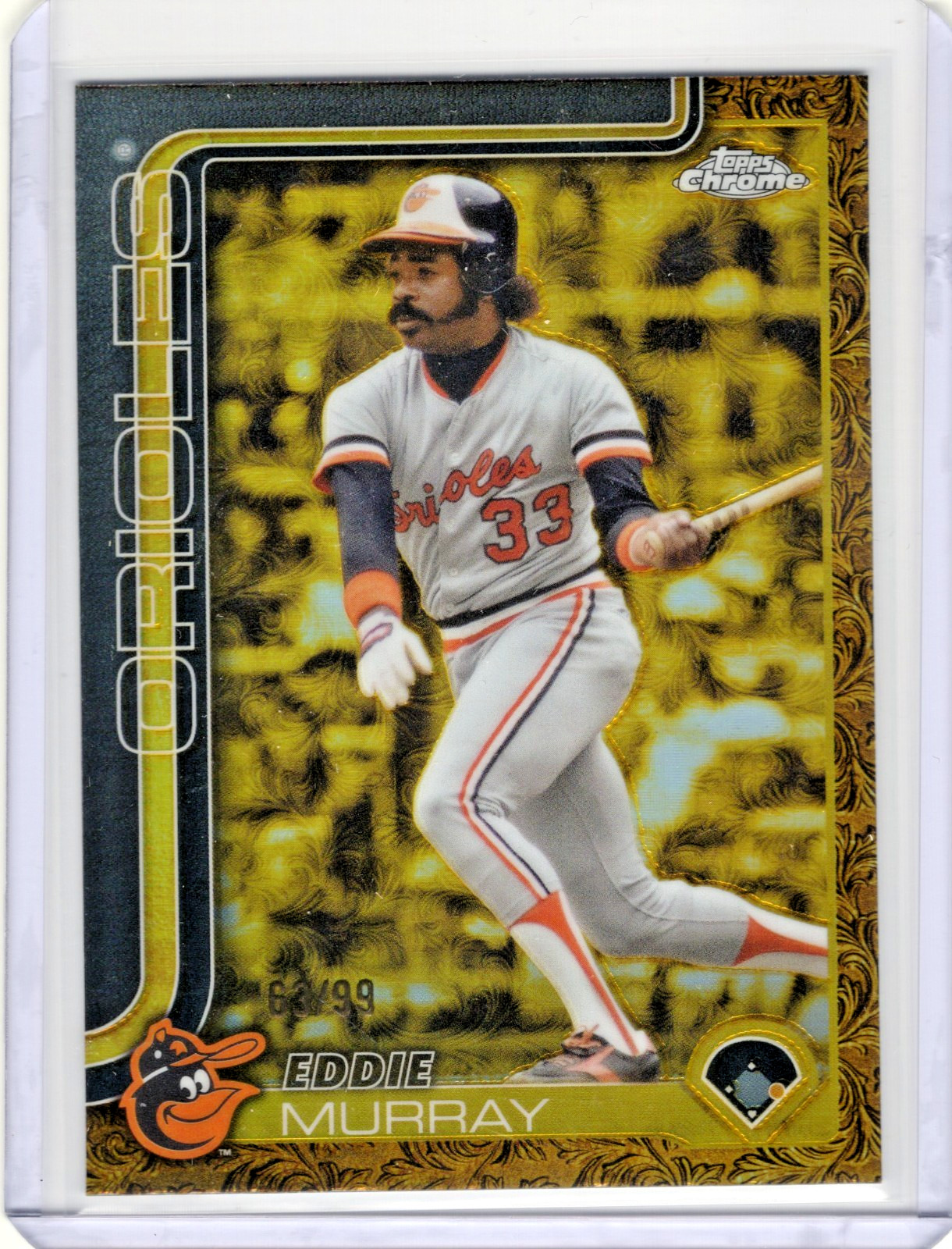 2025 Topps Gilded Collection Eddie Murray Gold 63/99 #38 Orioles