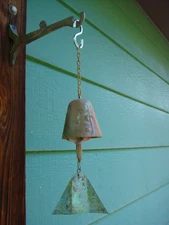 Paolo Soleri 10" Bronze Wind Bell  2.5" Bell - The Classic Small Soleri Bell NEW