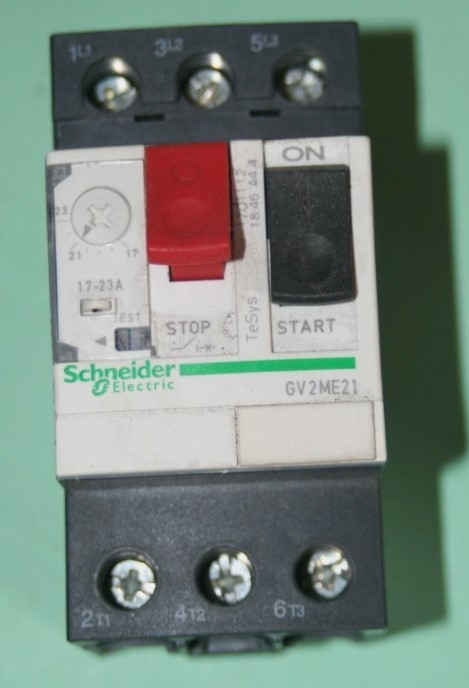 GV2ME21 Schneider éviter surchauffe moteur disjoncteur de sécurité 17-23A