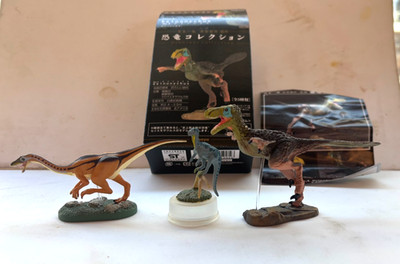 Lot of 3 rare collectible dinosaurs from Japan--Colorata, Kabaya, Kaiyodo