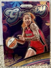 2024 Panini Prizm WNBA Shakira Austin #1 - Groovy Insert Washington Mystics