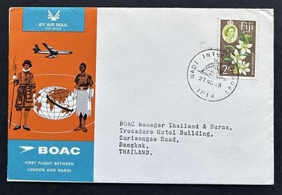 1965 BOAC Erstflug von Fidschi nach Bangkok, Thailand