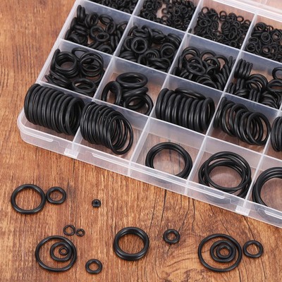 500 Pcs 20 Sizes O Ring Kit, Rubber Assortment Kit Washer Gasket Rings Set