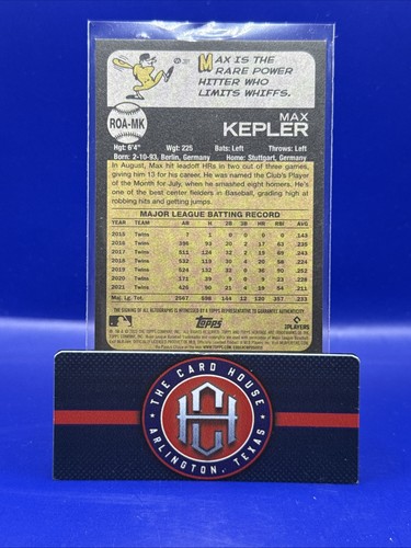 2022 Topps Heritage Max Kepler Auto Minnesota Twins SD1 - Afbeelding 2 van 2