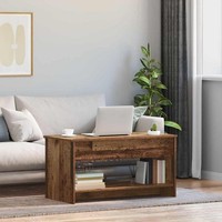 Couchtisch Mit Regal Altholz 102 X 50 X 52.5 Cm Holzwerkstoff