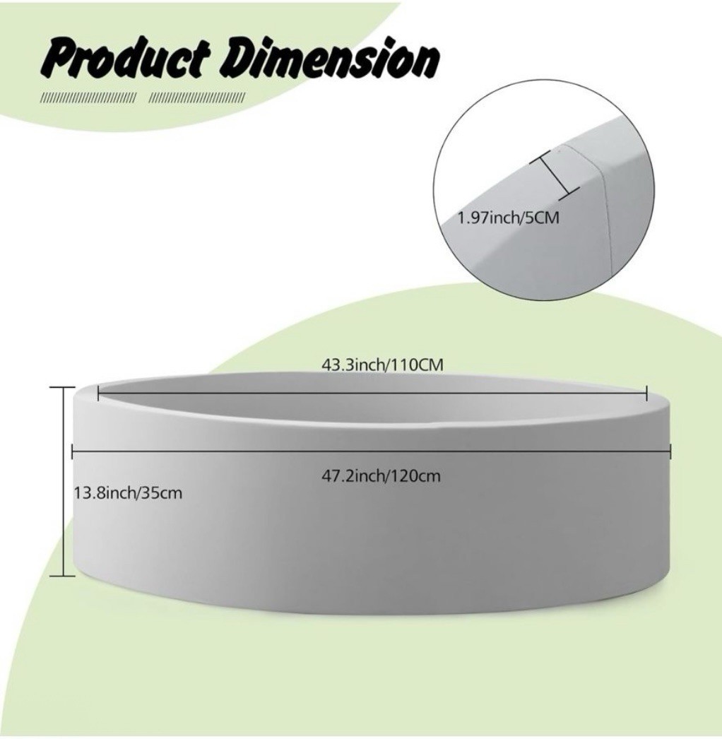 Extra Large Ball Pit Grey $150 MSRP - Gently Used In Excellent Condition