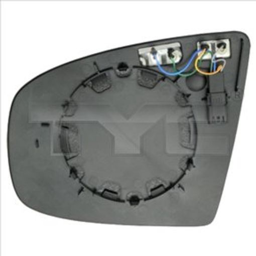 Left TYC 303-0114-1 Mirror Glass, outside mirror for BMW - Image 11
