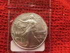 One BU 2025 (W) Silver Eagle Bright Uncirculated. 1 oz of Silver
