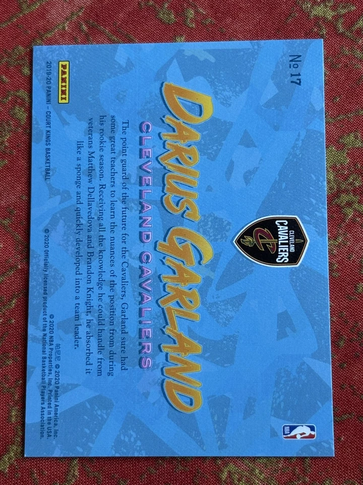 2019-20 Panini Court Kings Darius Garland Apprentice Artists #17 Rookie RC - Image 2 of 2