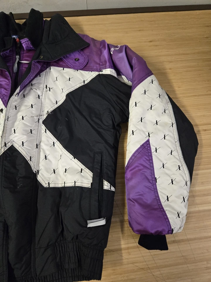 Vintage Polaris Snowmobile Jacket Mens Medium Tall USA Thermolite X Design 90s - Image 2 of 4