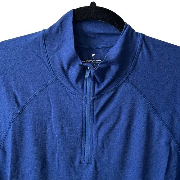 fabletics the training day quarter zip long sleeve shirt