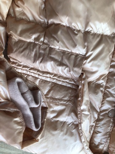 114. J. Crew Gold Belted Puffer Worn Once M - Picture 5 of 9