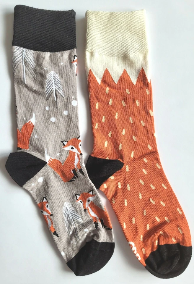 DEDOLES ~ Lustige Mismatch Socken~ FUCHS ~ Damen und Herren, 35-38, 39-42, 43-46 - Bild 3 von 3