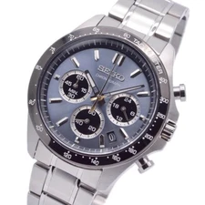 SEIKO Spirit SBTR027 Blue Gray Stainless Chronograph Men's Watch NEW in Box