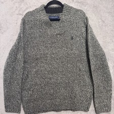 U.S. Polo Assn. Pullover Sweater Men's Large Long Sleeve Gray V-Neck
