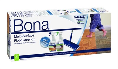 Bona WM710013501 52 in. Steel Handle Fiber Bristle Multi-Surface Floor Care Kit