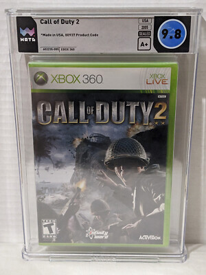 1st Print Call of Duty 2 (Microsoft Xbox 360, 2005) WATA 9.8 A+
