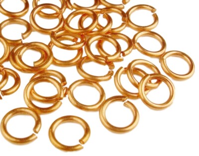 JUMP RING COPPER 16GA WIRE 6MM O/D 380 PCS.2 OZ GENUINE SOLID COPPER(SAW- CUT )