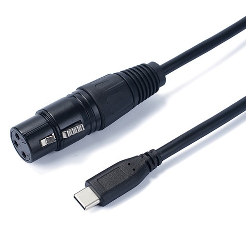 XLR Female to USB Type C Male Microphone Cable Stereo Recording Smartphone Audio - Picture 5 of 9