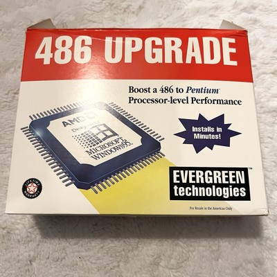 Evergreen Technologies 486 Upgrade New In Box Unused Vintage Computing