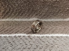 MICHIGAN State 90 Silver Washington Quarters coin ring 6 1/2 2004