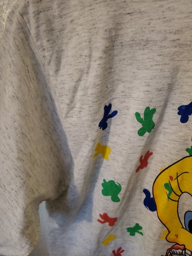 Vintage 1998 Looney Tunes Tweety T-shirt Deadstock New with tags Boys XL (18-20) - Picture 6 of 7