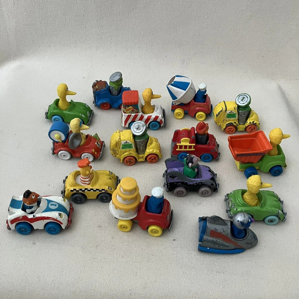 Playskool Sesame Street Muppets Die Cast Cars 1980’s Hasbro Vintage Lote de 15 Foto 4 de 4