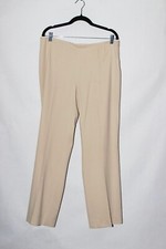 Escada Virgin Wool Pants Slack Career Beige Straight Leg size 44 US14