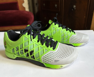 Mens Reebok RopePro Crossfit Shoe Green& Black Size US 7 *Worn Once* Perfect