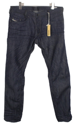 DIESEL Iakop Regular Slim-Tapered 0880G Jeans Men's W34/L34 Whiskers Dark Button