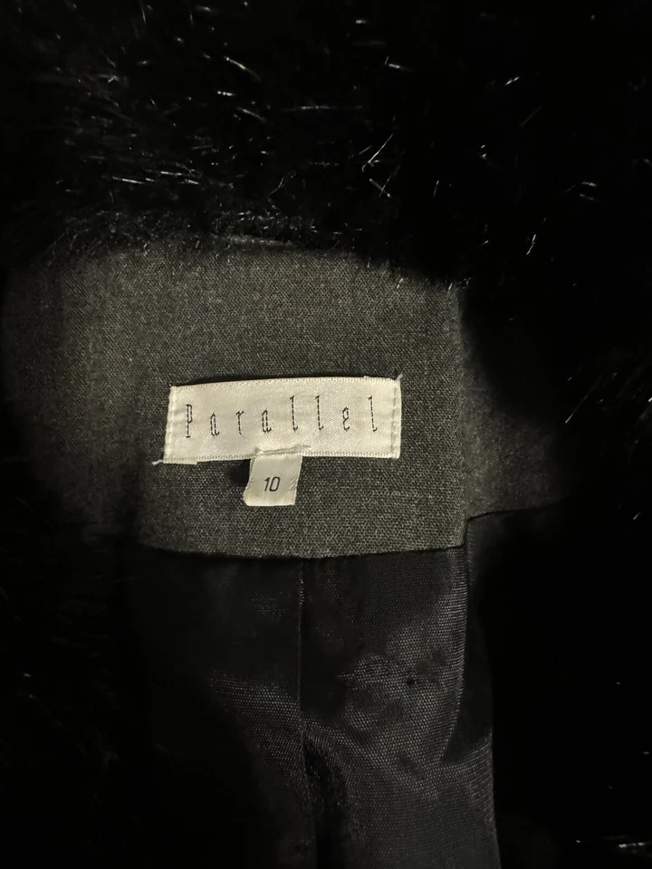 Chaqueta Blazer Para Mujer Parallel Talla 10 Gris Foto 2 de 3