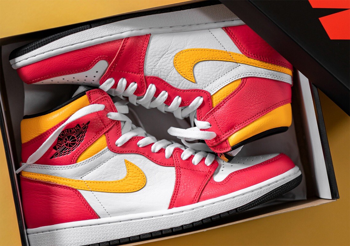 Jordan 1 Retro High OG Light Fusion Red (555088-603) - Size 10
