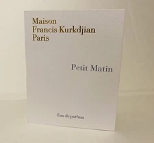 Maison Francis Kurkdjian PETIT MATIN Eau de Parfum 0.06fl.oz/2ml CARDED SAMPLE