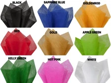 Non-Woven POLYESTER Water resistant Tissue Sheet 20" x 26" Choose Color & Amount