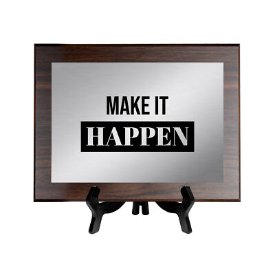 Make It Happen Decorative Wall Plaque | Easel Mount Option