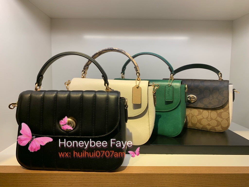 HOT Coach Marlie Top Handle Satchel With Quilting Coach Marlie