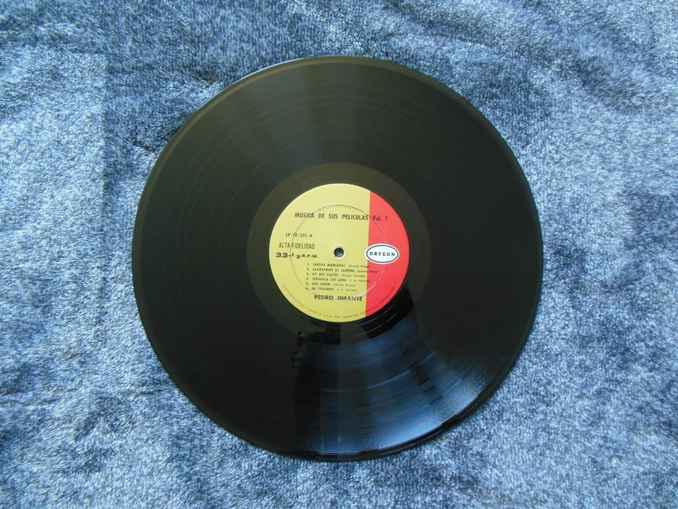 PEDRO INFANTE - Canta Música De Sus Peliculas, Vol 1 Mono on Orfeon - Excellent+ Foto 3 de 4