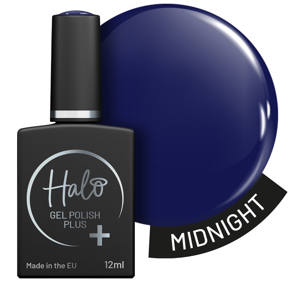 Halo Gel Polish Plus (Midnight) HEMA-Free Vegan 12ml