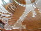 Festiva Soup Salad Cereal Bowls (pair) 7"  Round Pyrex Glass #03 Green Swirls ! — photo 4