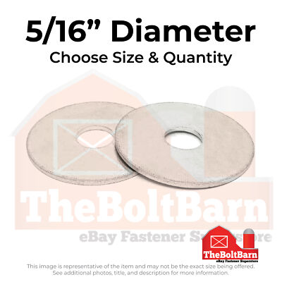 5/16'' 316 Stainless Steel Fender Washers (Pick Quantity)