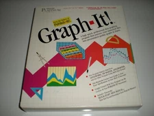 Timeworks Graph-It! data graphing software for Apple IIc, 2GS, 2e. New.