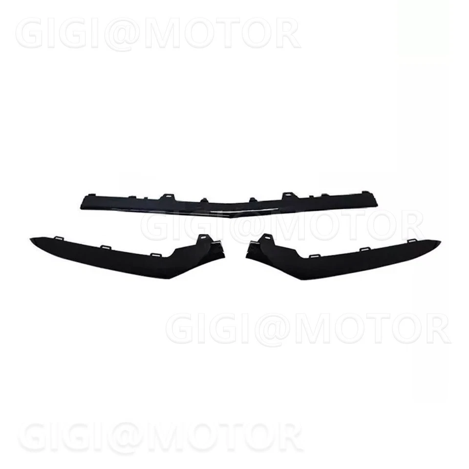 Moldura de parachoques delantero negro para Mercedes-Benz W212 E250 E350 E400 2014-2016 Foto 3 de 4