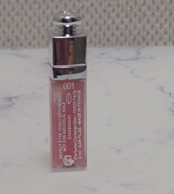 Dior Addict Lip Maximizer Plumper 001 Pink Travel Mini .06 oz/2 ml