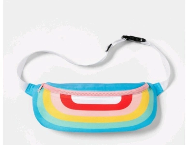 Sun Squad Target Rainbow Fanny Pack Cooler Hip Bag Target