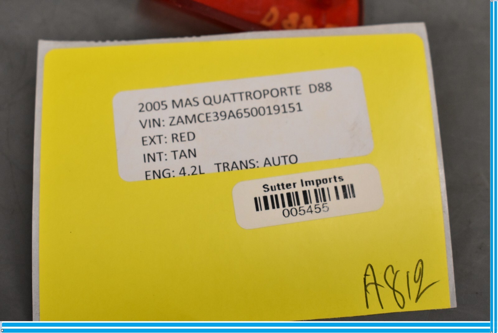 Maserati Quattroporte 2004-2012 Front Right Reflector