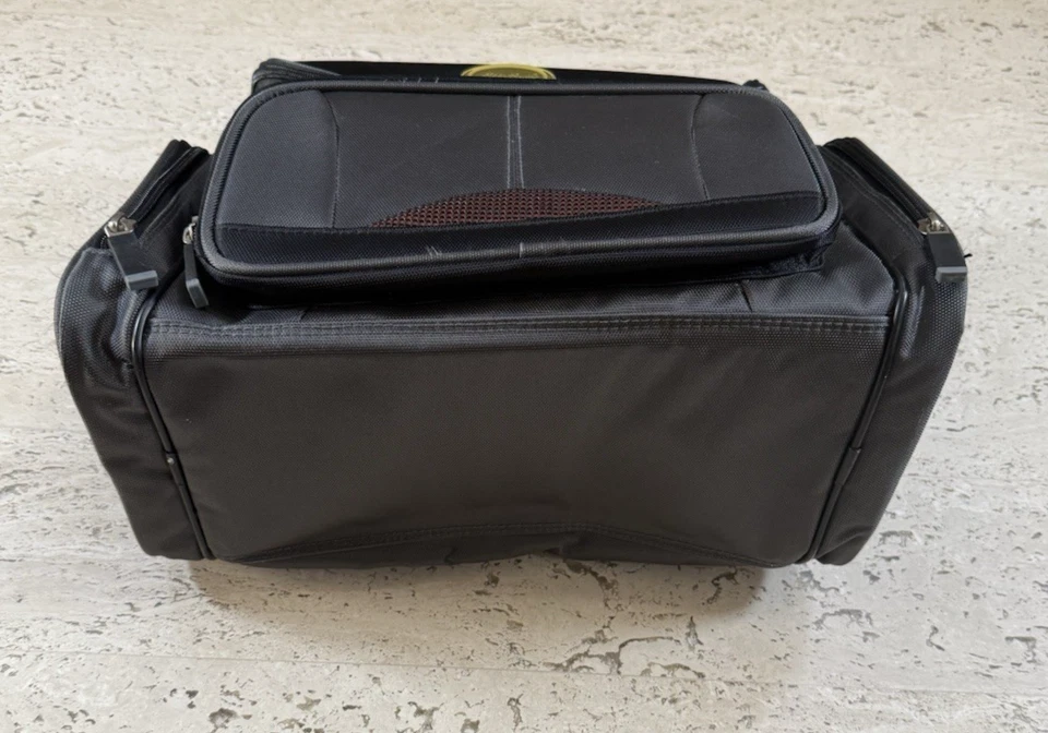 Bolso de hombro Eddie Bauer de lona para cámara negro/gris grande 14" x 11" x 10” de colección Foto 3 de 4