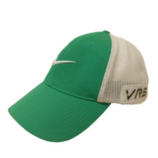 NIKE Golf M/L Hat Cap RZN VRS Mesh FlexFit White/Green 638291-026