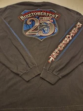 Daytona Beach FL Biketoberfest 2017 Long Sleeve Hot Leathers Biker  T-Shirt 2XL